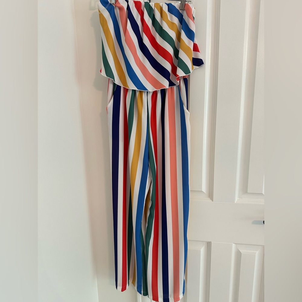 Vici Colorful Striped Jumpsuit